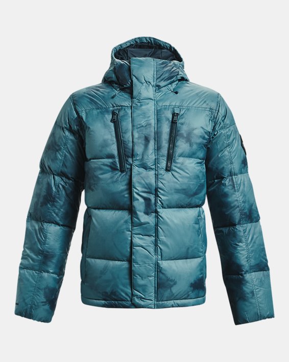 Men's ColdGear® Infrared Down Printed Jacket, Blue, pdpMainDesktop image number 6